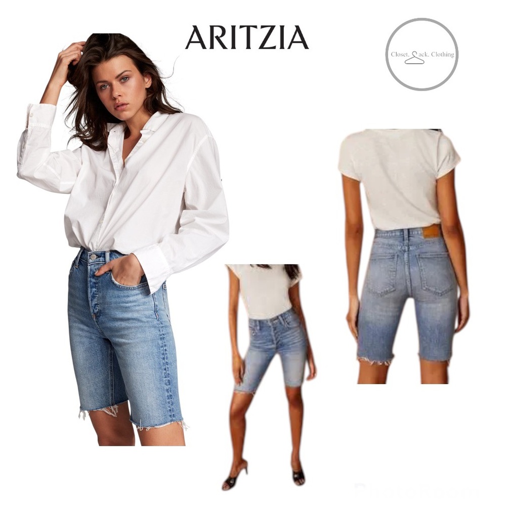 Aritzia Denim Forum Yoko Bermuda Short Size 25